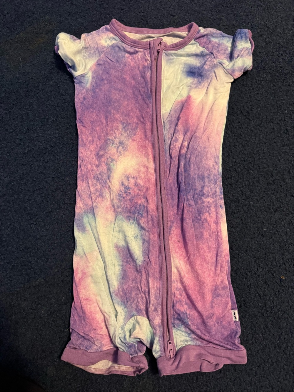 Little Sleepies Purple Tie-Dye Zippered Sleep Sack